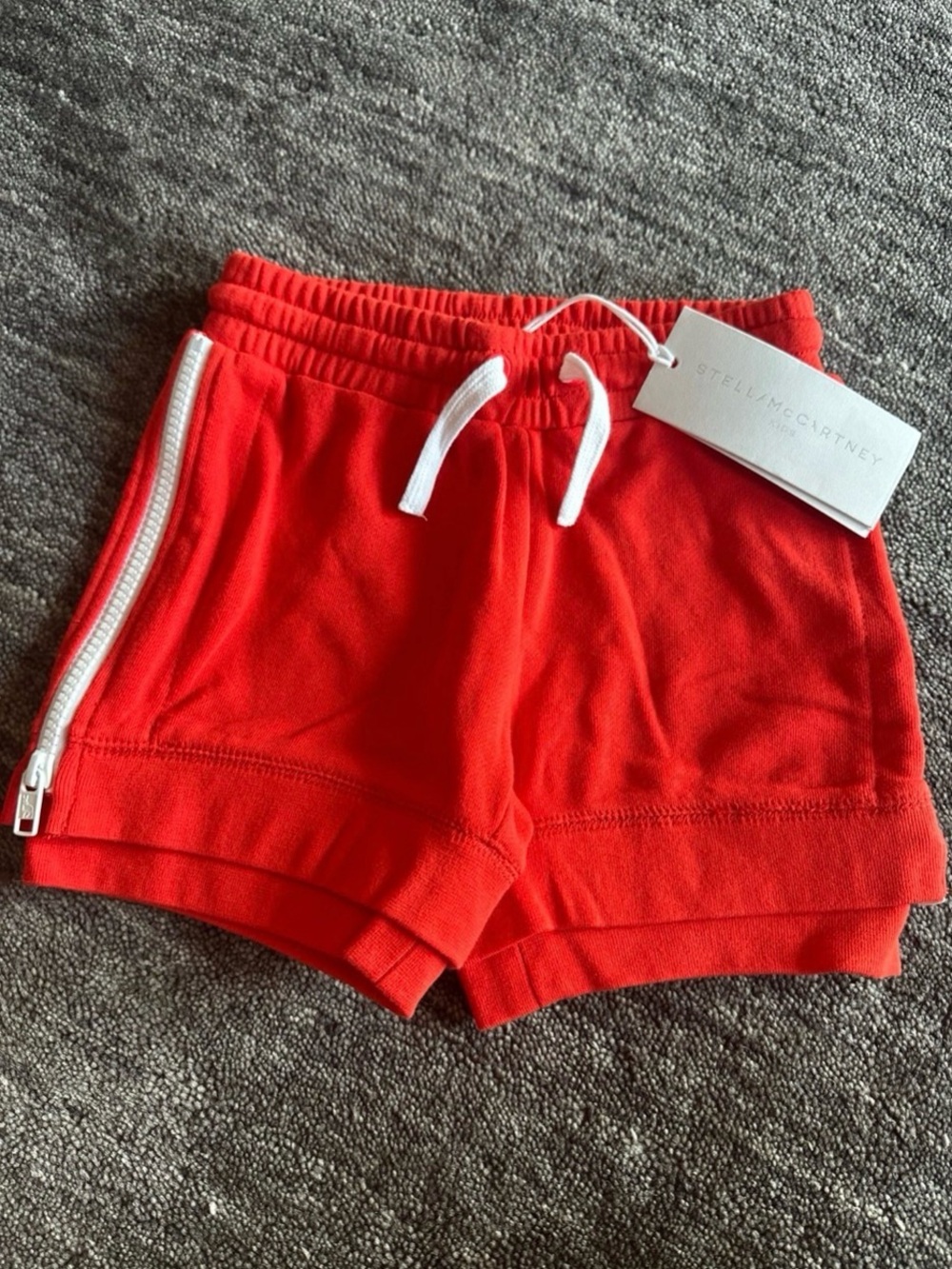 NWT Stella McCartney Side Zip Fleece Shorts Size 4 Years